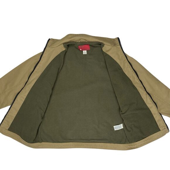 Old Navy Utility Jacket Youth Sz XL Brown Sherpa Lined Smart Casual Winter Coat - Picture 5 of 16